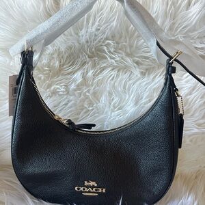 Coach leather shoulder bag